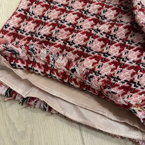 Mango Red and Pink Tweed Jacket - Picture 4 of 5